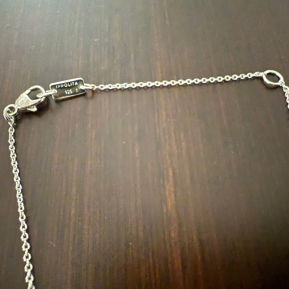 New Ippolita Small Flower Pendant Necklace in Sterling Silver with Diamonds - Picture 6 of 7